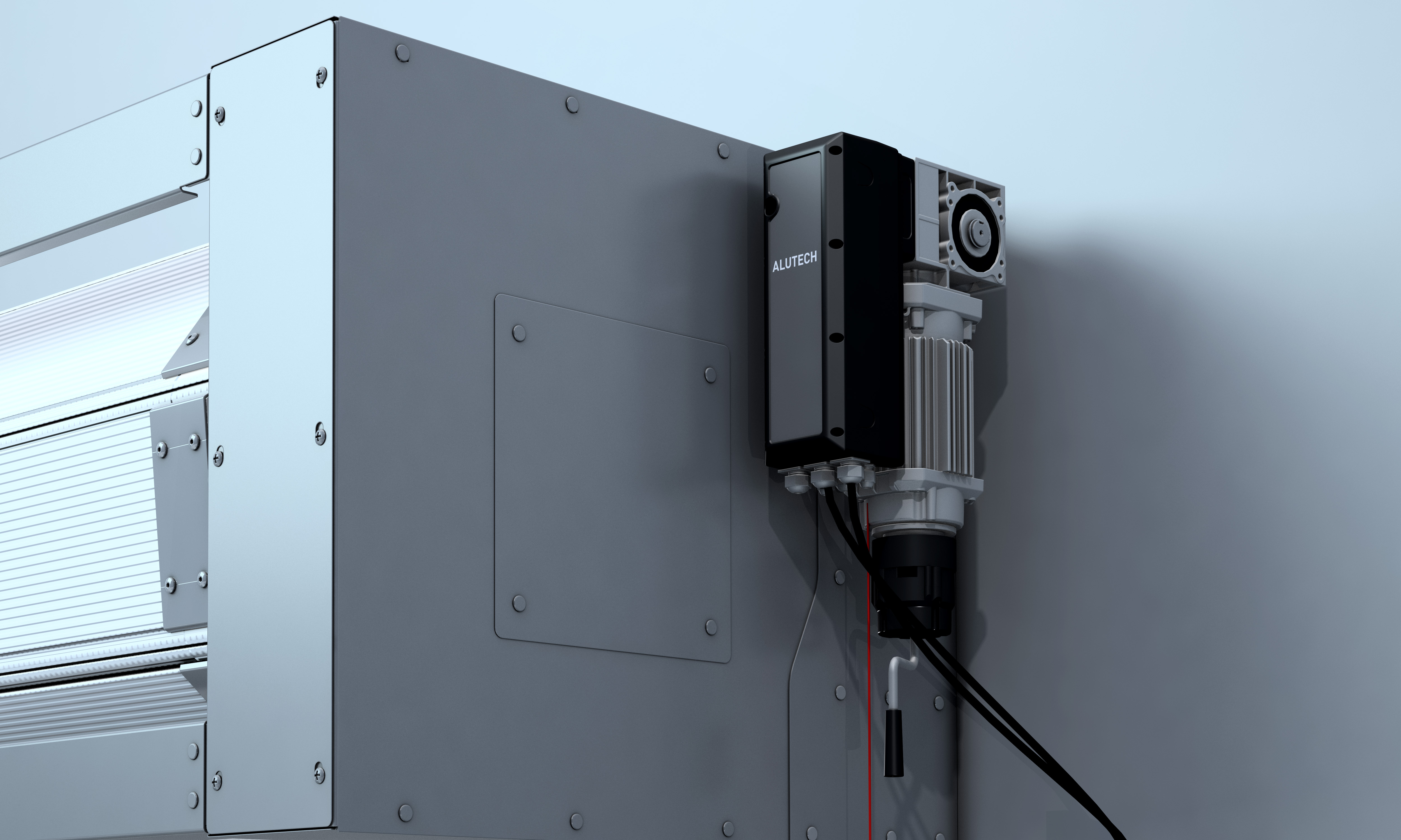 Электропривод HS100-R для ворот TurboRoll